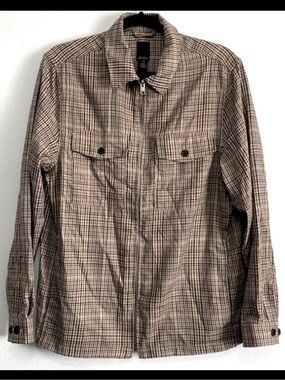 H&M Plaid Zip-Up Front Jacket